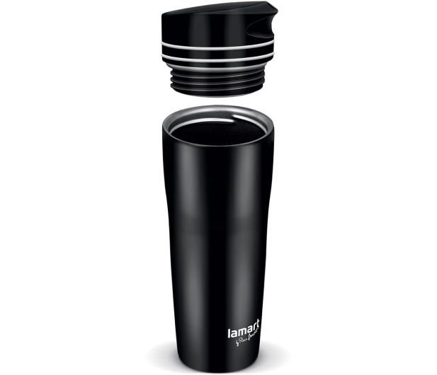 LAMART Kubek termiczny MANQ LT4049 (Czarny/Biały) - 1283536 - zdjęcie